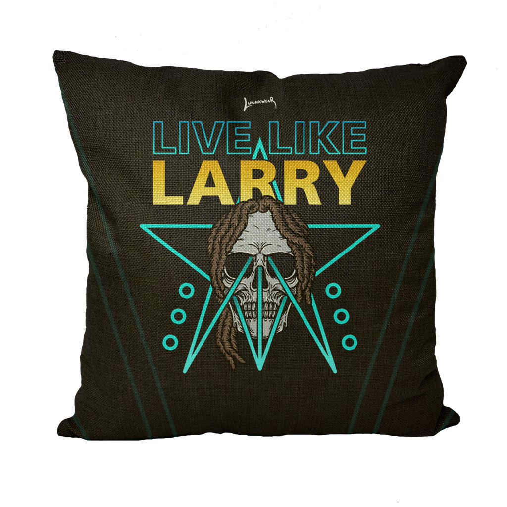 Larry Lazard (USA) "Live Like Larry" Throw Pillow