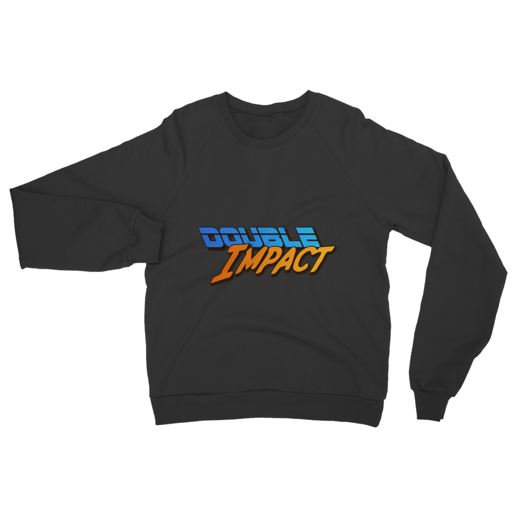 Double Impact (USA) Blue and Orange Unisex Sweatshirt