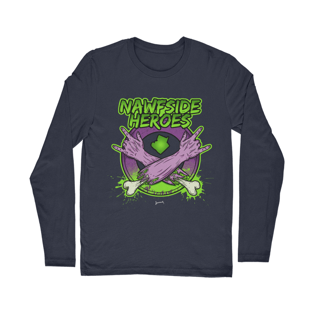 Nawfside Heroes (USA) "Coat of Arms" Unisex Long Sleeve Tee