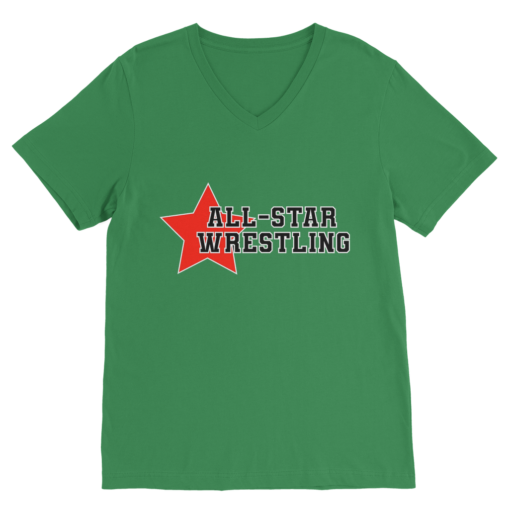 All Star (USA) "All Star Wrestling" V Neck Tee