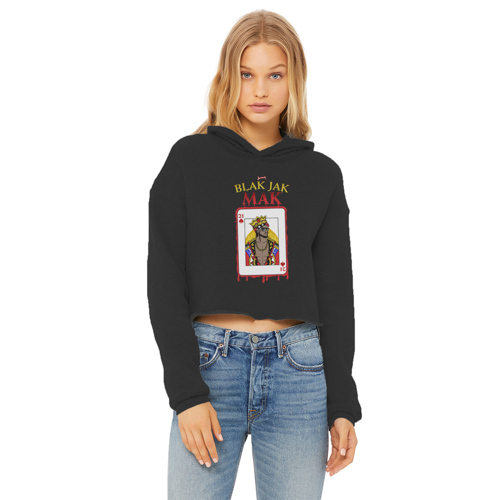 Blak Jak Mak (USA) "King" Women's Wear Crop Top Hoodie