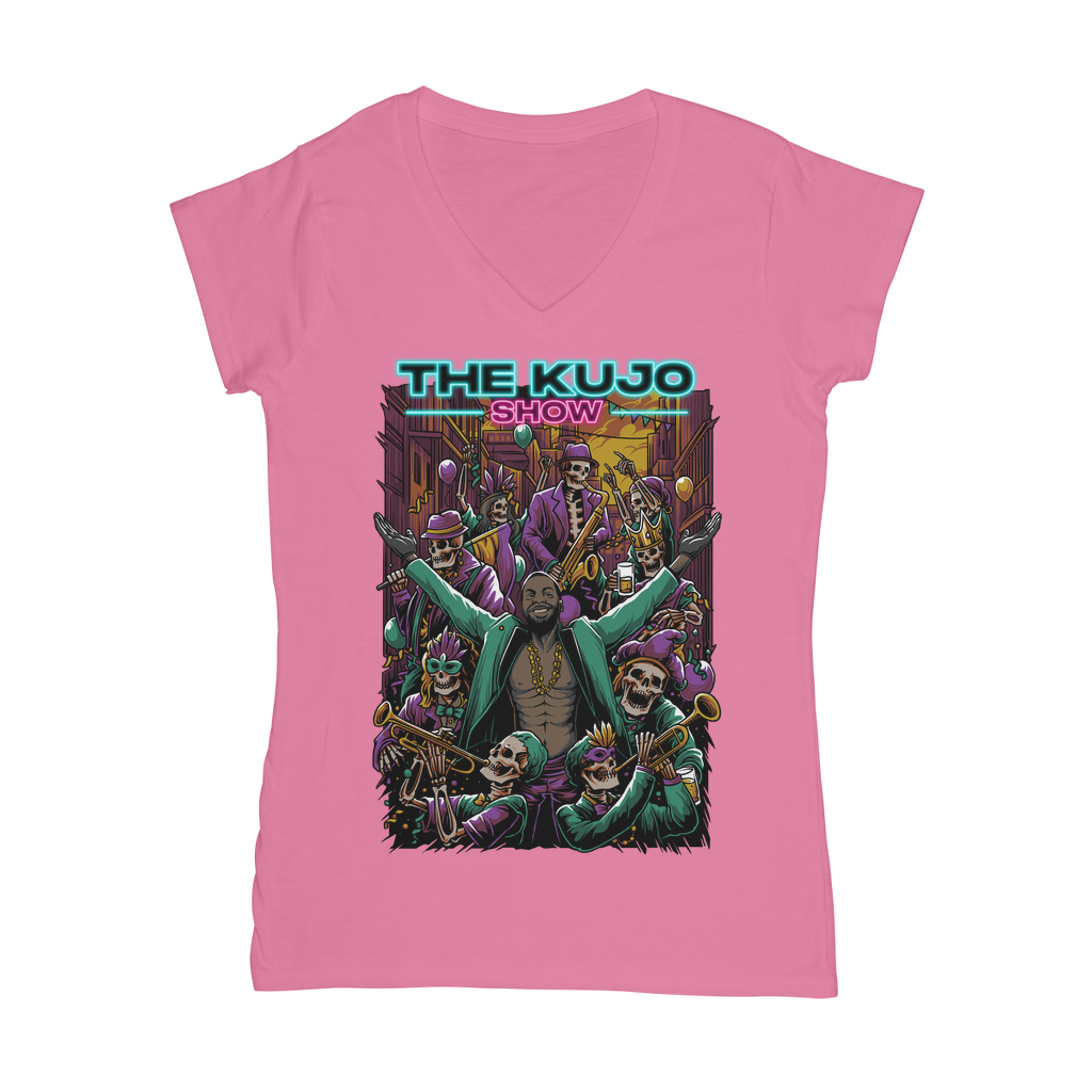 Jack Kujo (USA) "The Kujo Show" Women's Wear V-Neck T-Shirt