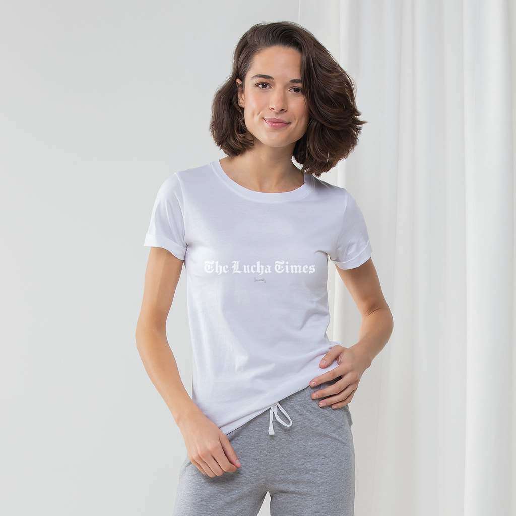 Lucha Times (White) Women's Wear Long Pant Pajama Set