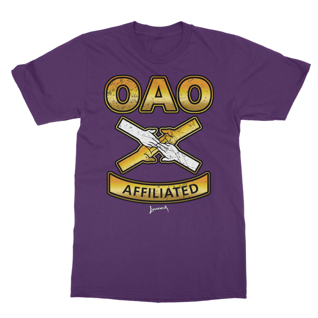 Over All Obstacles (USA) "Coat of Arms" Unisex Heavy Cotton Tee