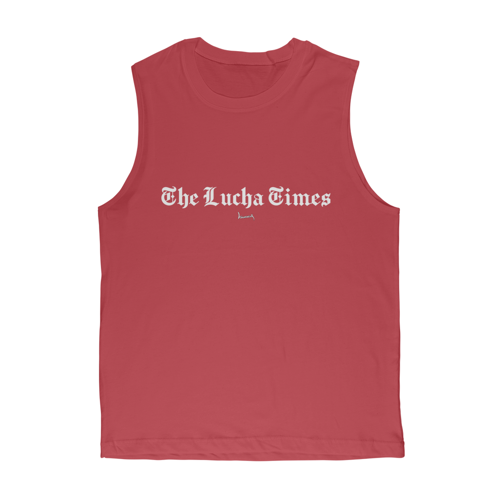 Lucha Times (White) Muscle Tank Top