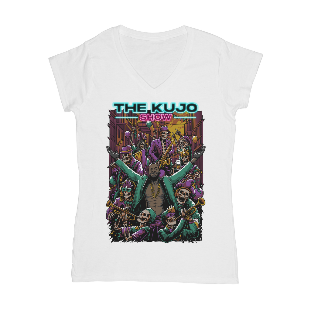 Jack Kujo (USA) "The Kujo Show" Women's Wear V-Neck T-Shirt