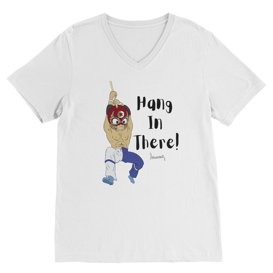 Shynron (USA) "Hang in There" V Neck Tee