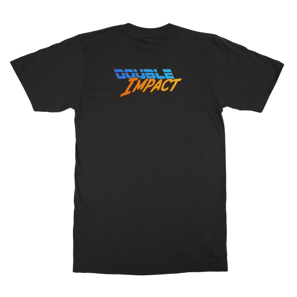 Double Impact (USA) Blue and Orange Unisex Classic Tee