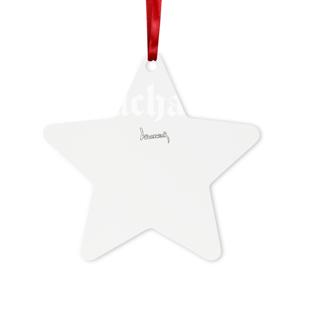 Lucha Times (White) Metal Hanging Ornament