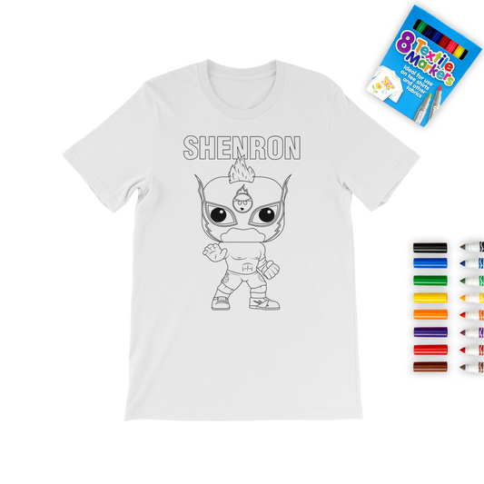 Shenron (USA) "Lil Shenron" Color Me! Tee with Marker Set