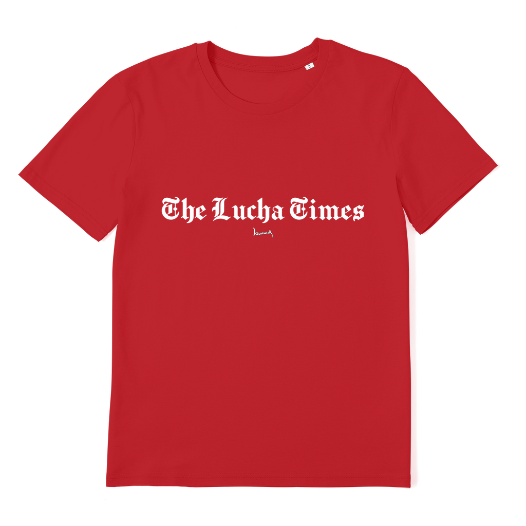 Lucha Times (White) Premium Organic Unisex Tee