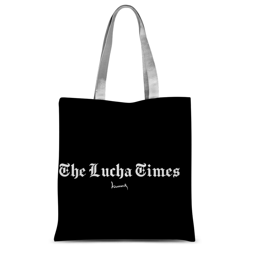 Lucha Times (White) Tote Bag