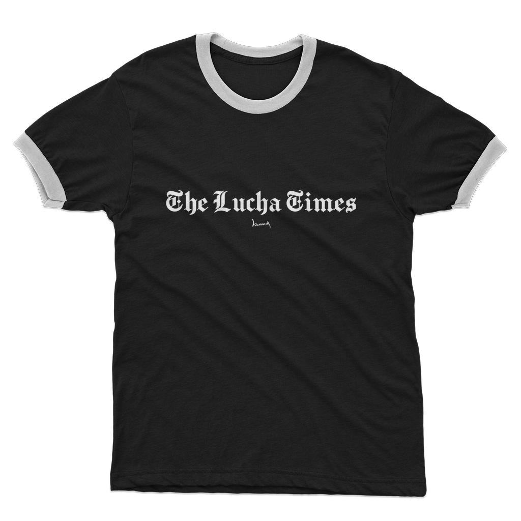 Lucha Times (White) Ringer Tee