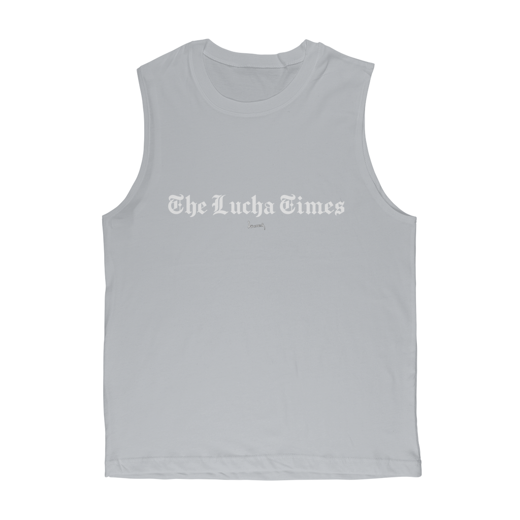 Lucha Times (White) Muscle Tank Top