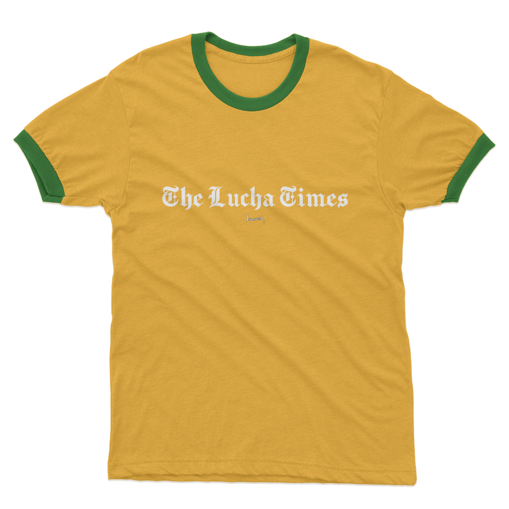 Lucha Times (White) Ringer Tee