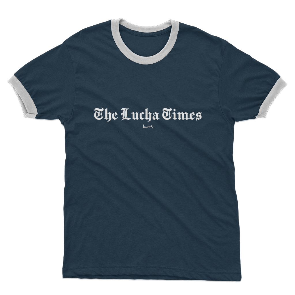 Lucha Times (White) Ringer Tee