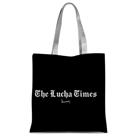 Lucha Times (White) Tote Bag