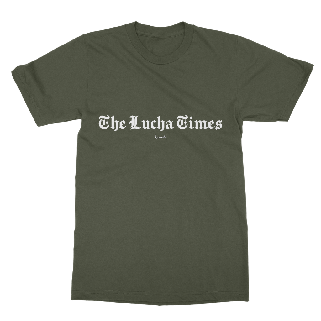 Lucha Times (White) Unisex Heavy Cotton Tee