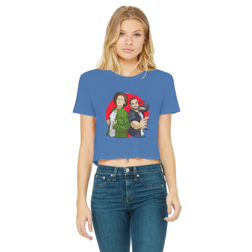 Double Impact (USA) "Comic Attack" Women's Wear Crop Top