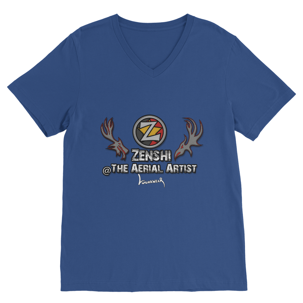 Zenshi (USA/CHL) "The Aerial Artist" V Neck Tee