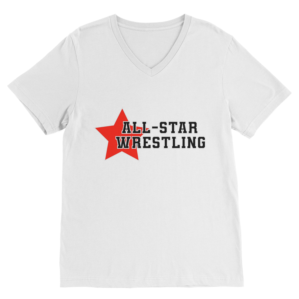 All Star (USA) "All Star Wrestling" V Neck Tee