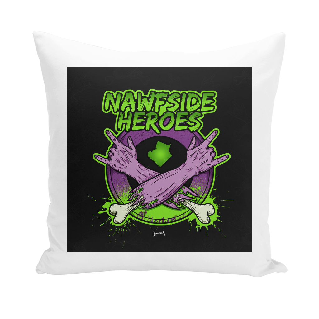 Nawfside Heroes (USA) "Coat of Arms" Throw Pillow