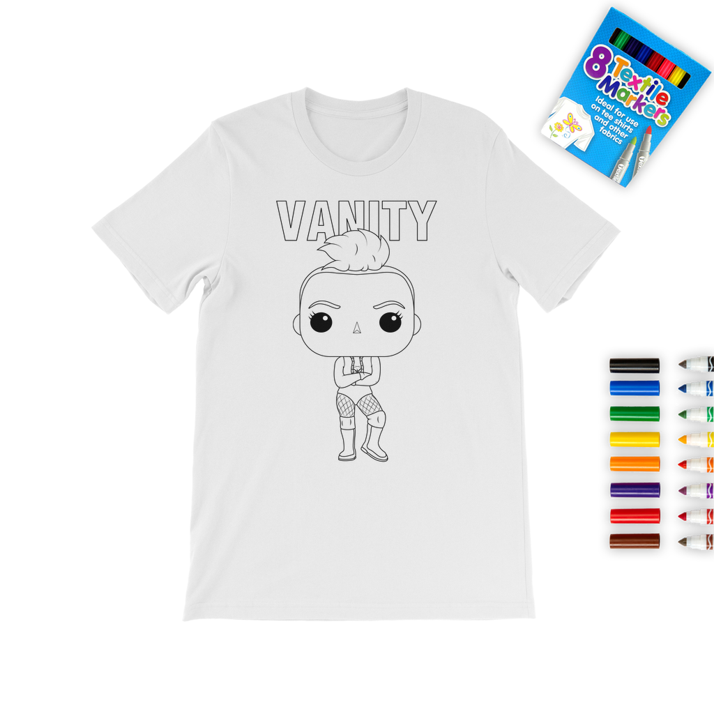 Vanity (USA) "Lil Vanity" Color Me! Tee with Marker Set