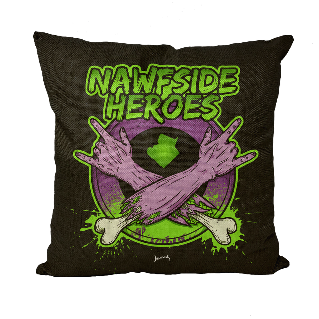 Nawfside Heroes (USA) "Coat of Arms" Throw Pillow with Insert