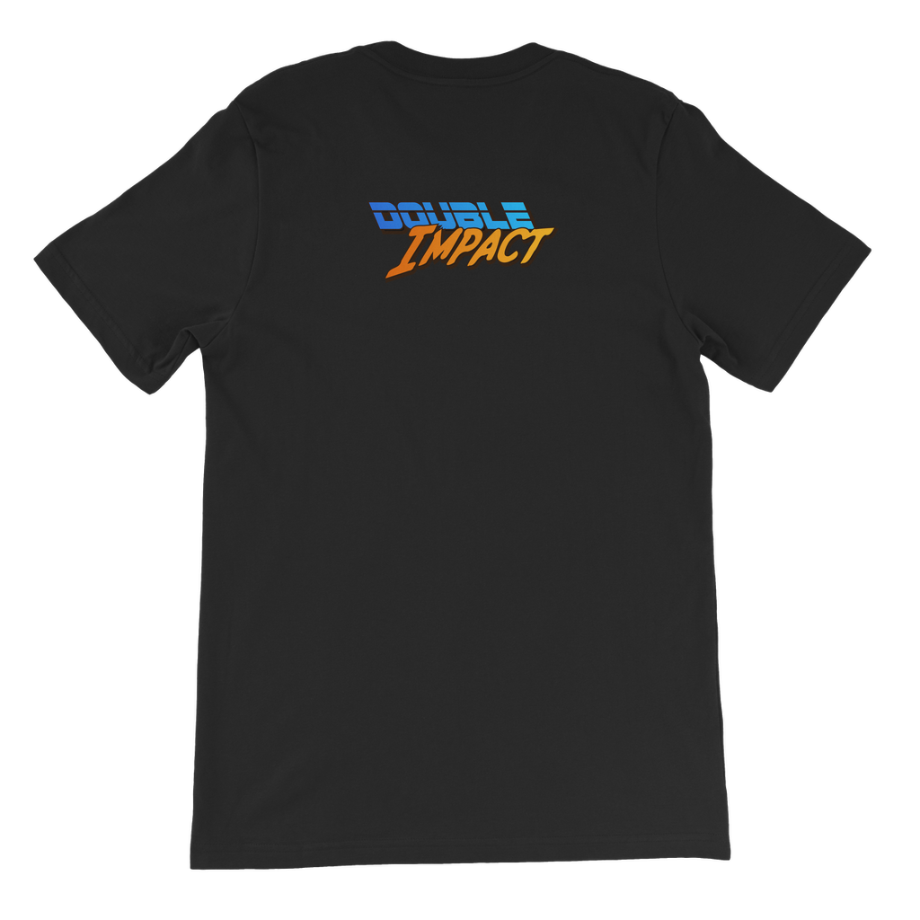 Double Impact (USA) Blue and Orange Youthwear Tee