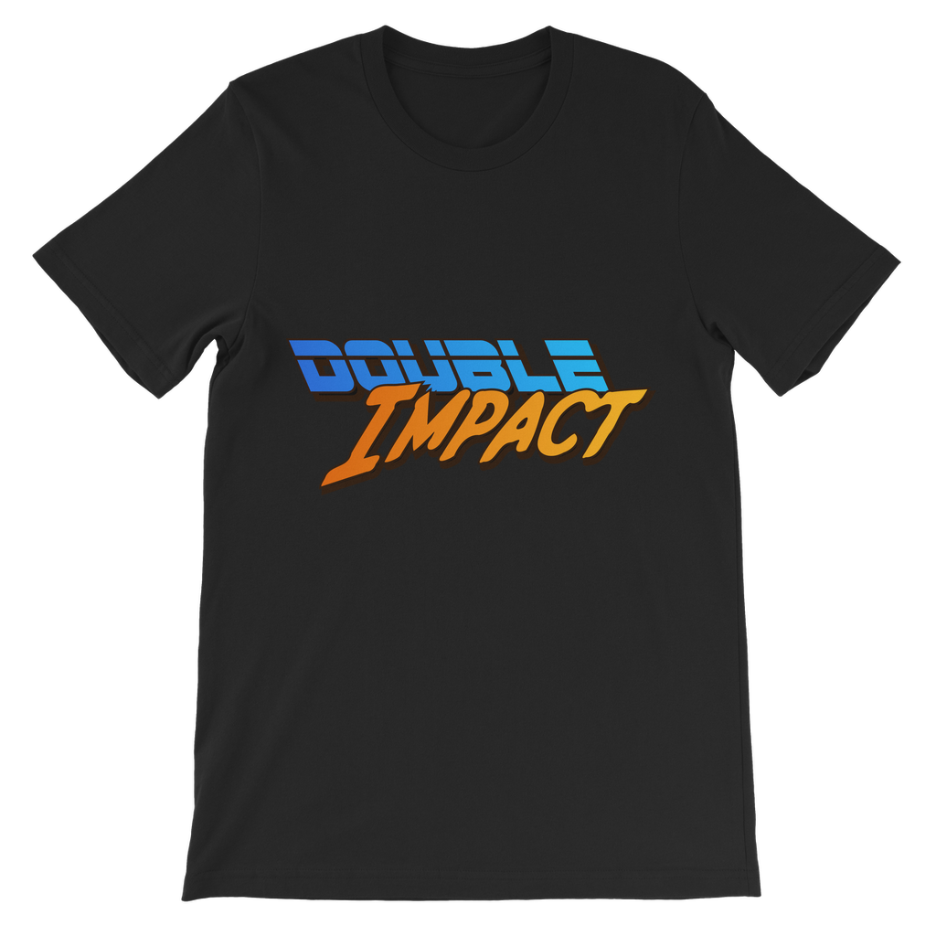 Double Impact (USA) Blue and Orange Youthwear Tee