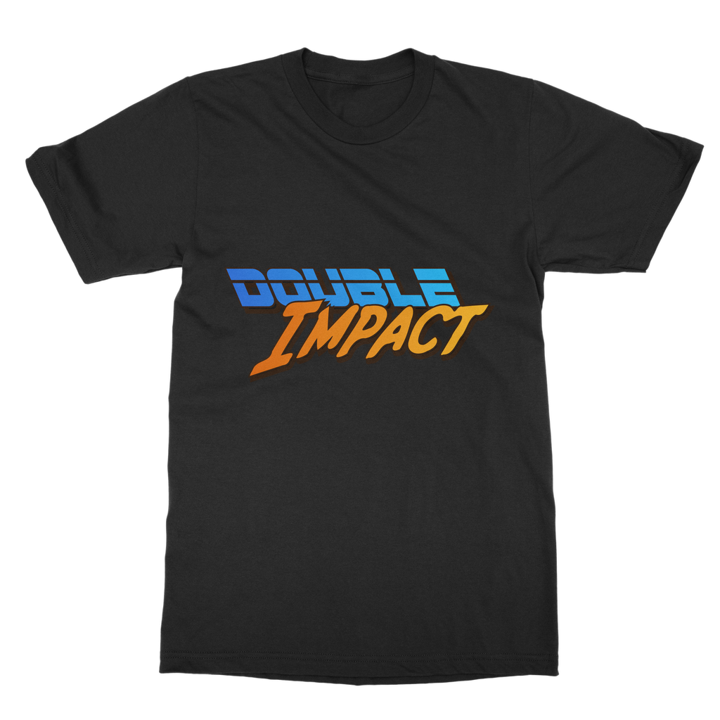 Double Impact (USA) Blue and Orange Unisex Classic Tee