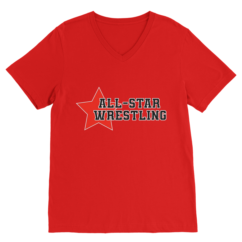 All Star (USA) "All Star Wrestling" V Neck Tee