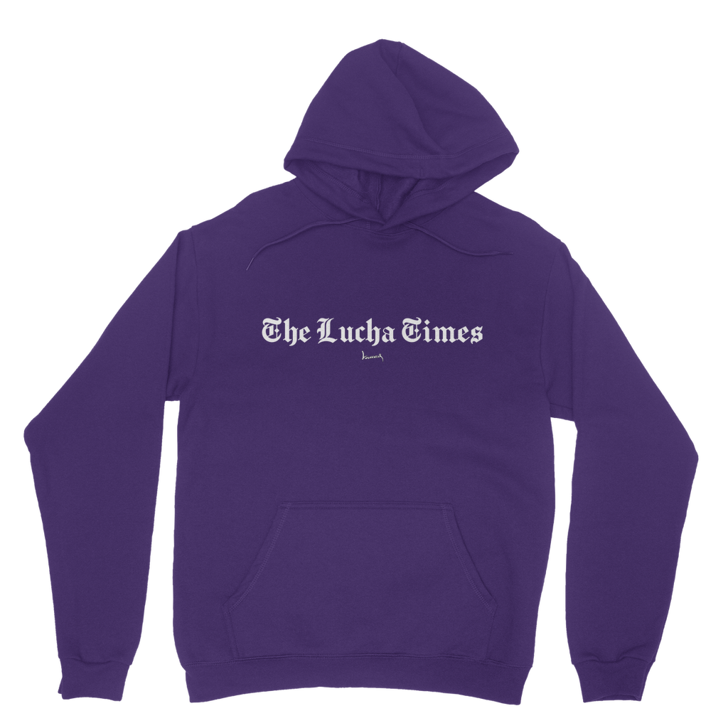 Lucha Times (White) Pullover Hoodie