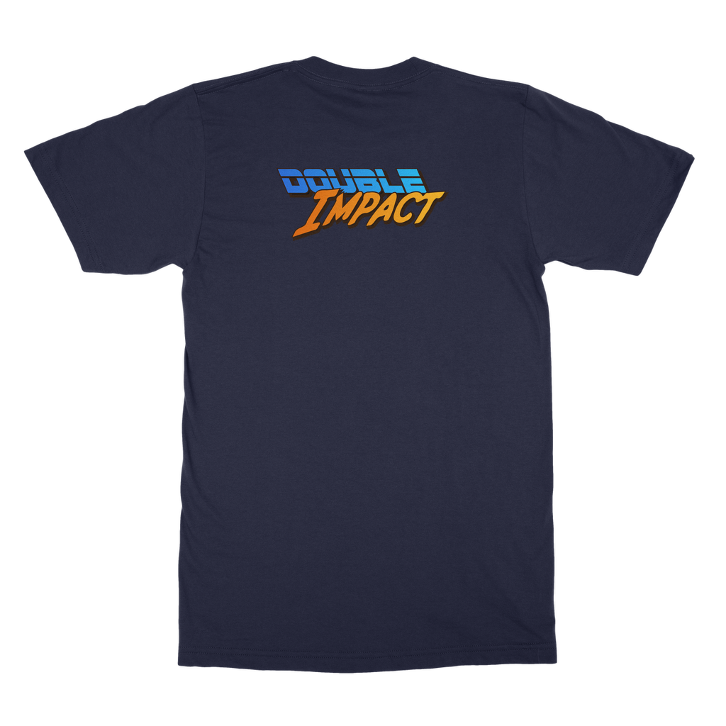 Double Impact (USA) Blue and Orange Unisex Classic Tee