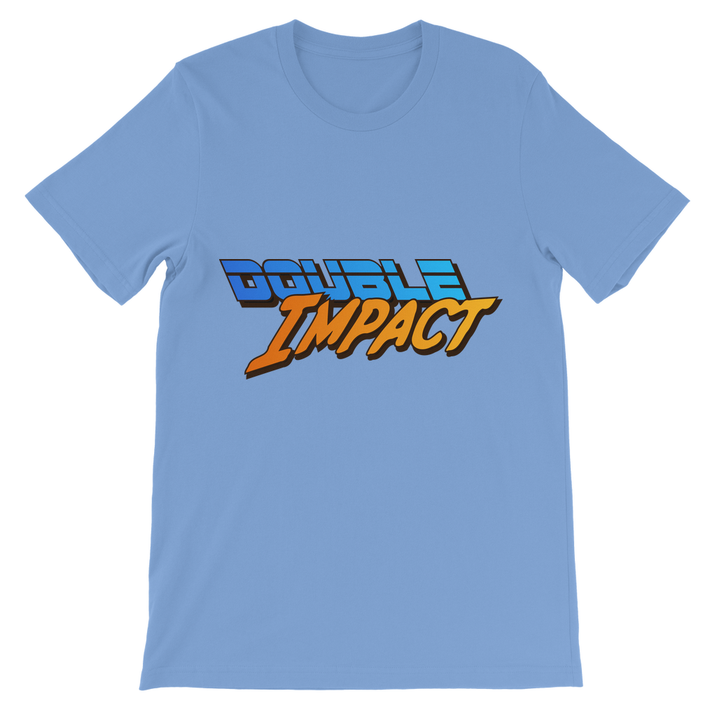 Double Impact (USA) Blue and Orange Youthwear Tee