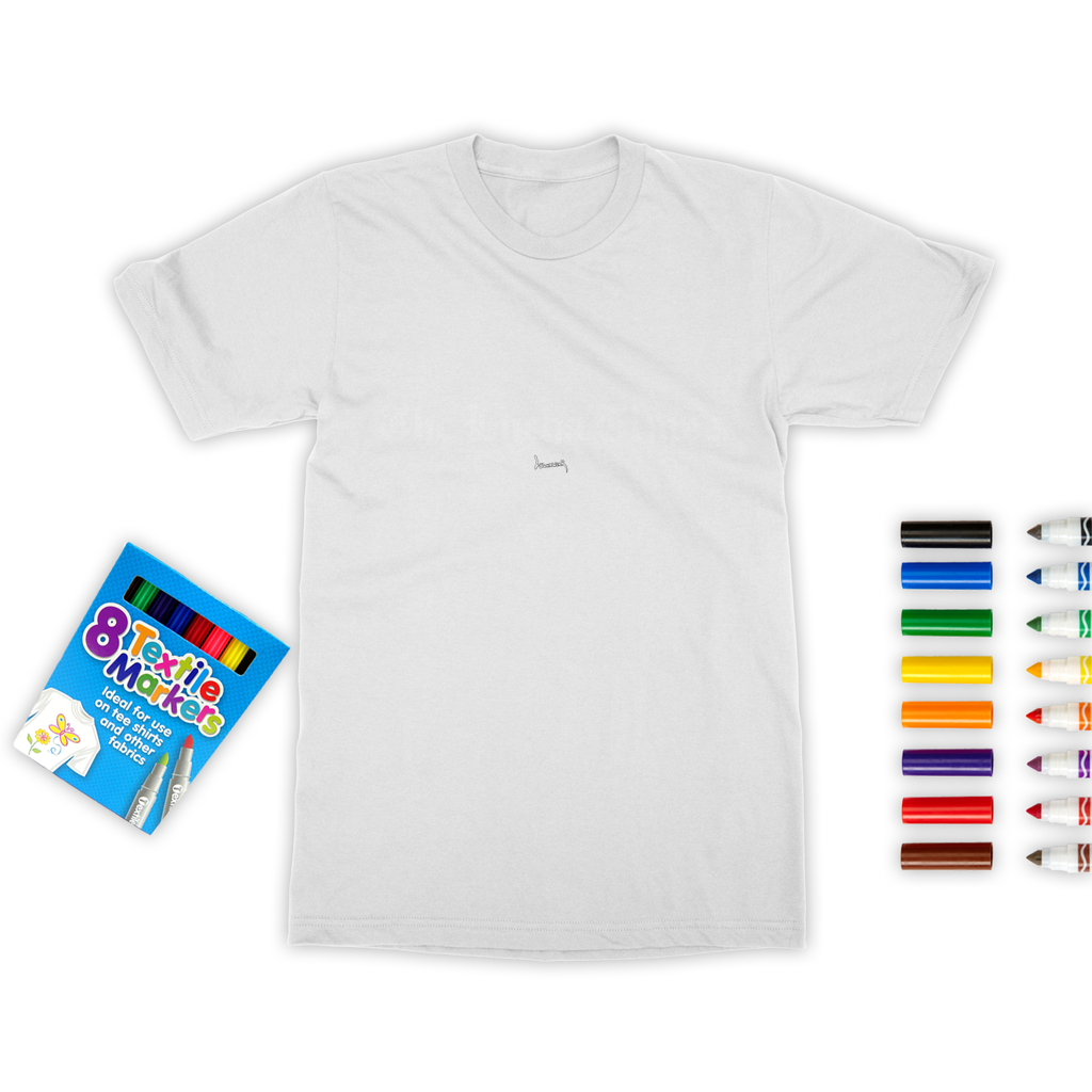 Lucha Times (White) Color Me! Tee with Marker Set