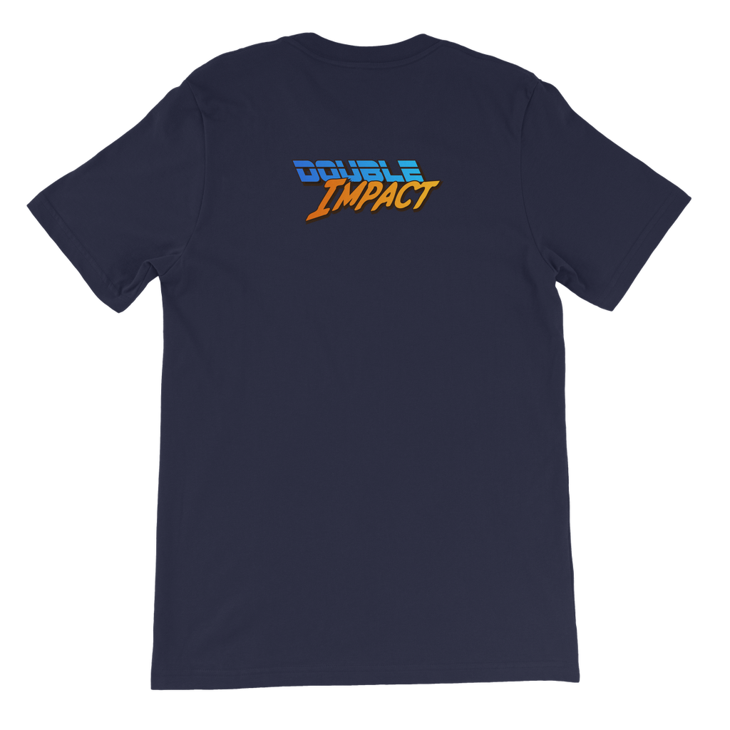 Double Impact (USA) Blue and Orange Youthwear Tee