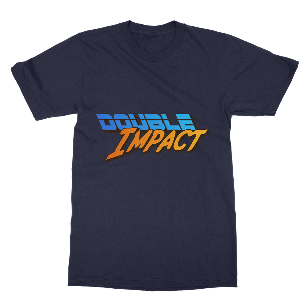 Double Impact (USA) Blue and Orange Unisex Classic Tee