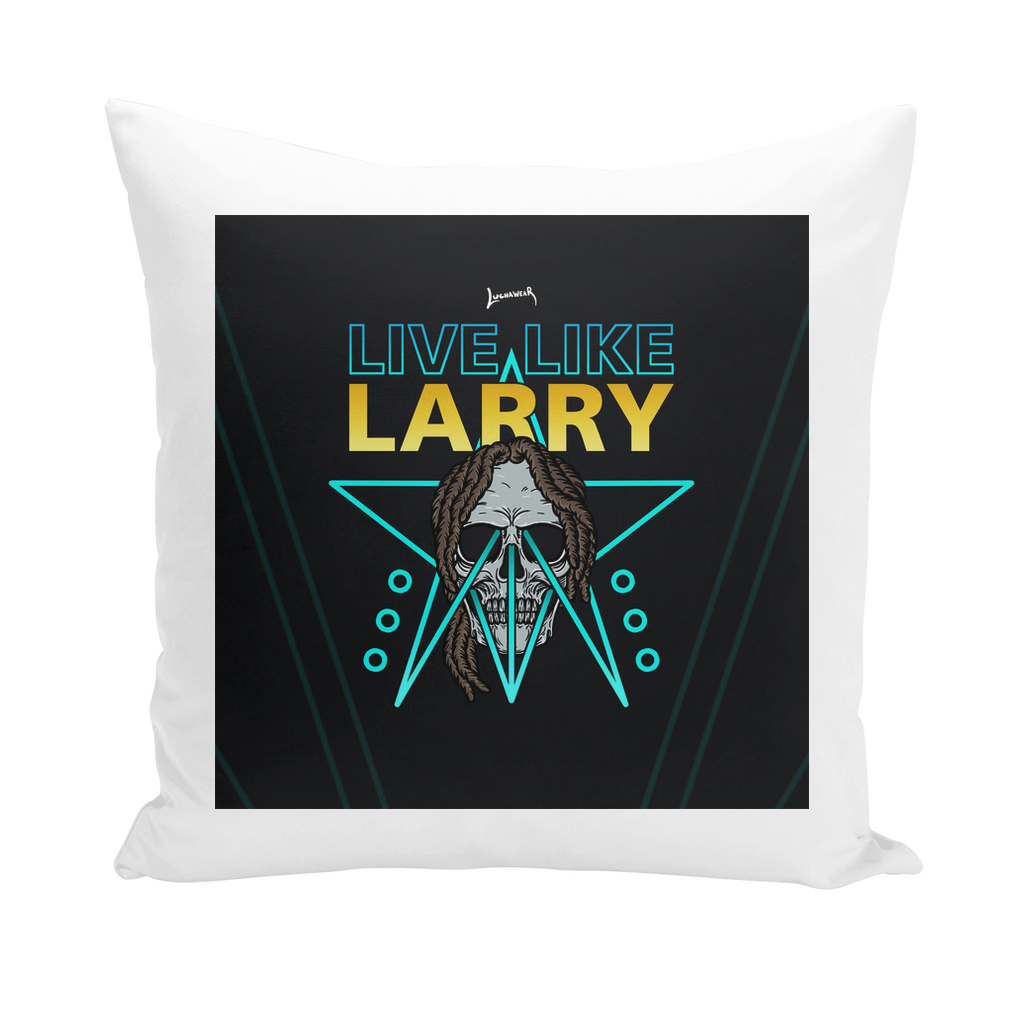 Larry Lazard (USA) "Live Like Larry" Throw Pillow