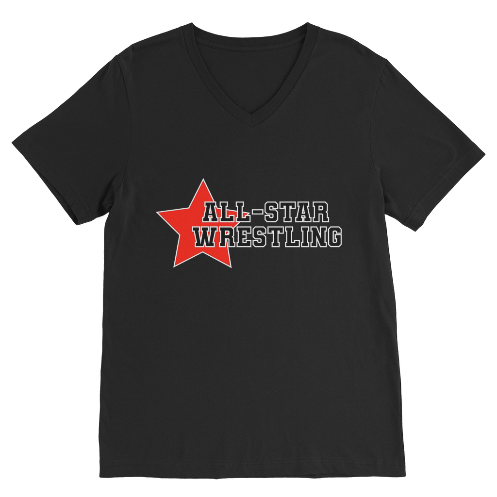 All Star (USA) "All Star Wrestling" V Neck Tee