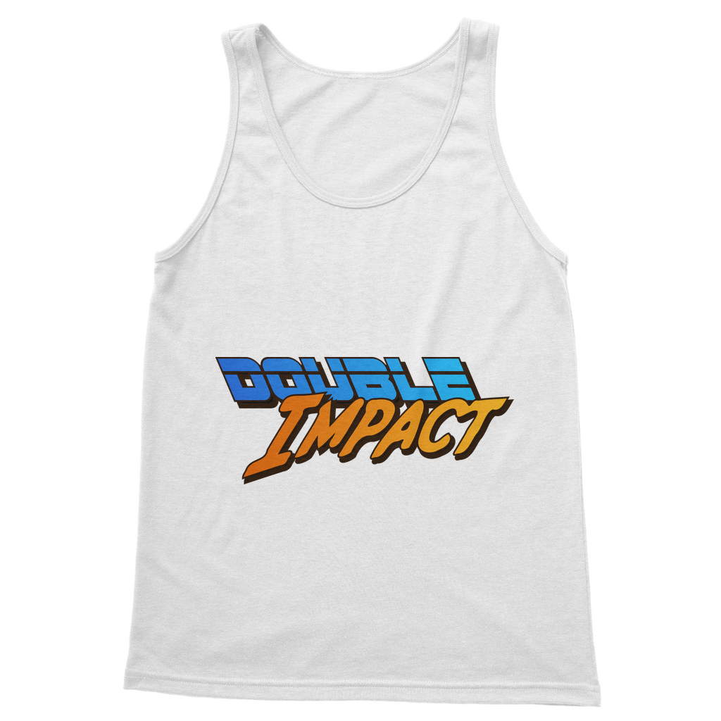 Double Impact (USA) Blue and Orange Women's Wear Tank Top