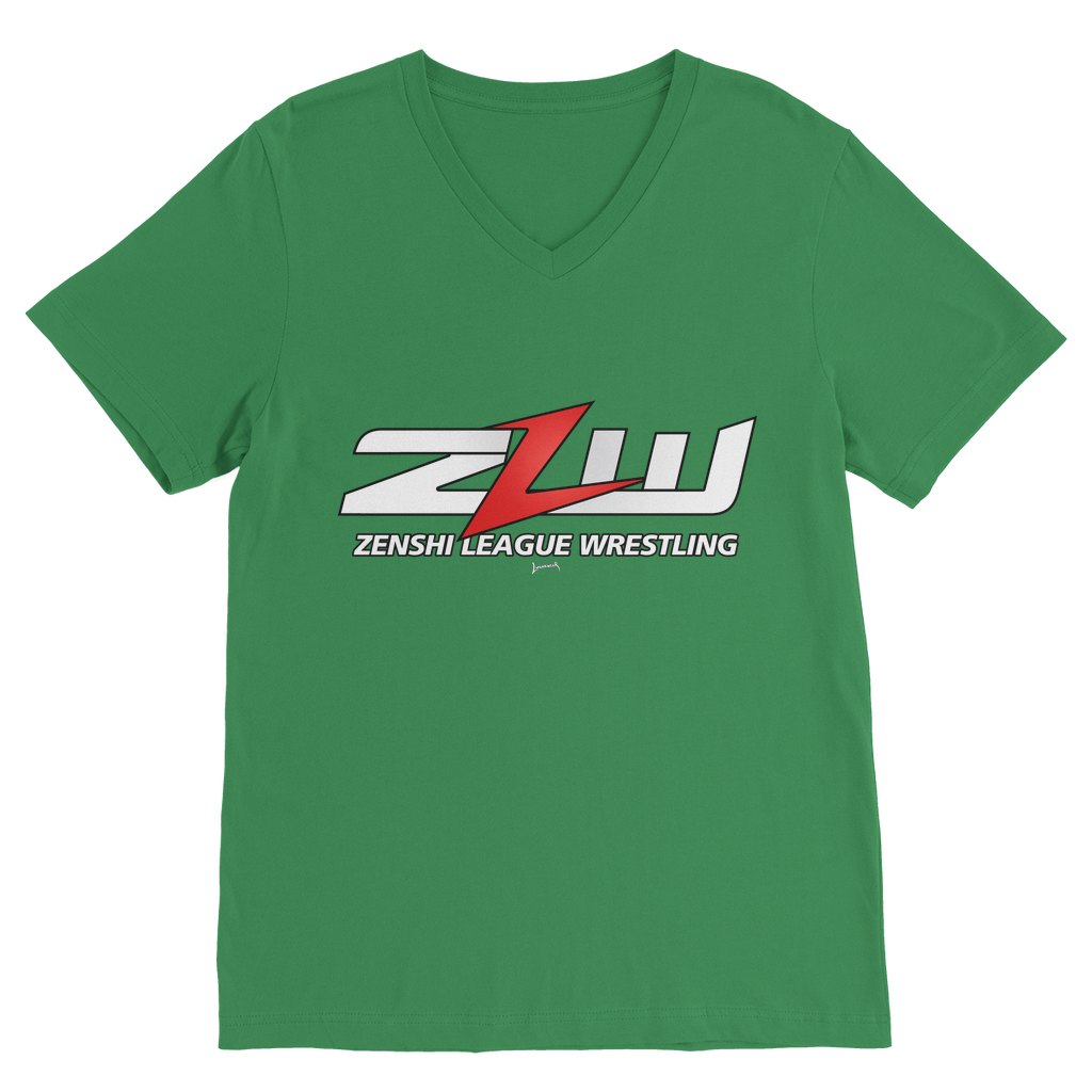 Zenshi League Wrestling (USA) V Neck Tee