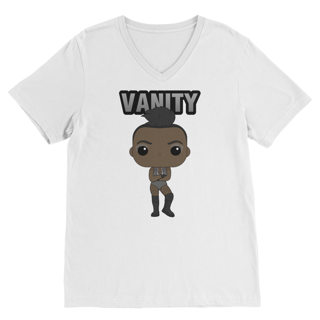 Vanity (USA) "Lil Vanity" V Neck Tee