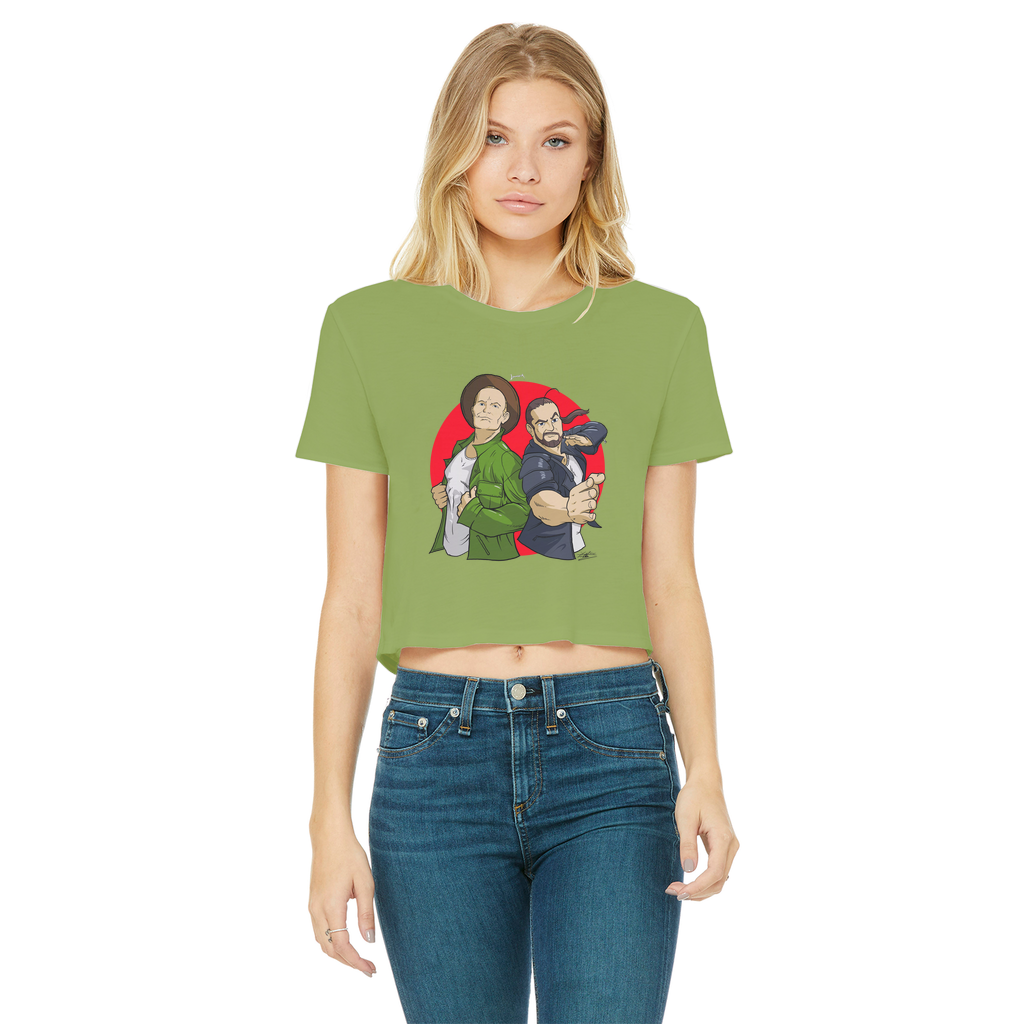 Double Impact (USA) "Comic Attack" Women's Wear Crop Top