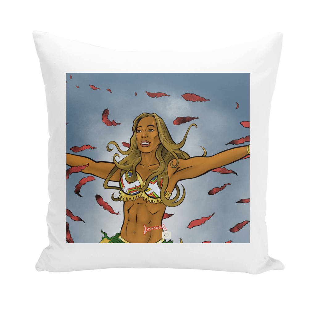 Karissa Rivera (USA) "Feathers" Throw Pillow