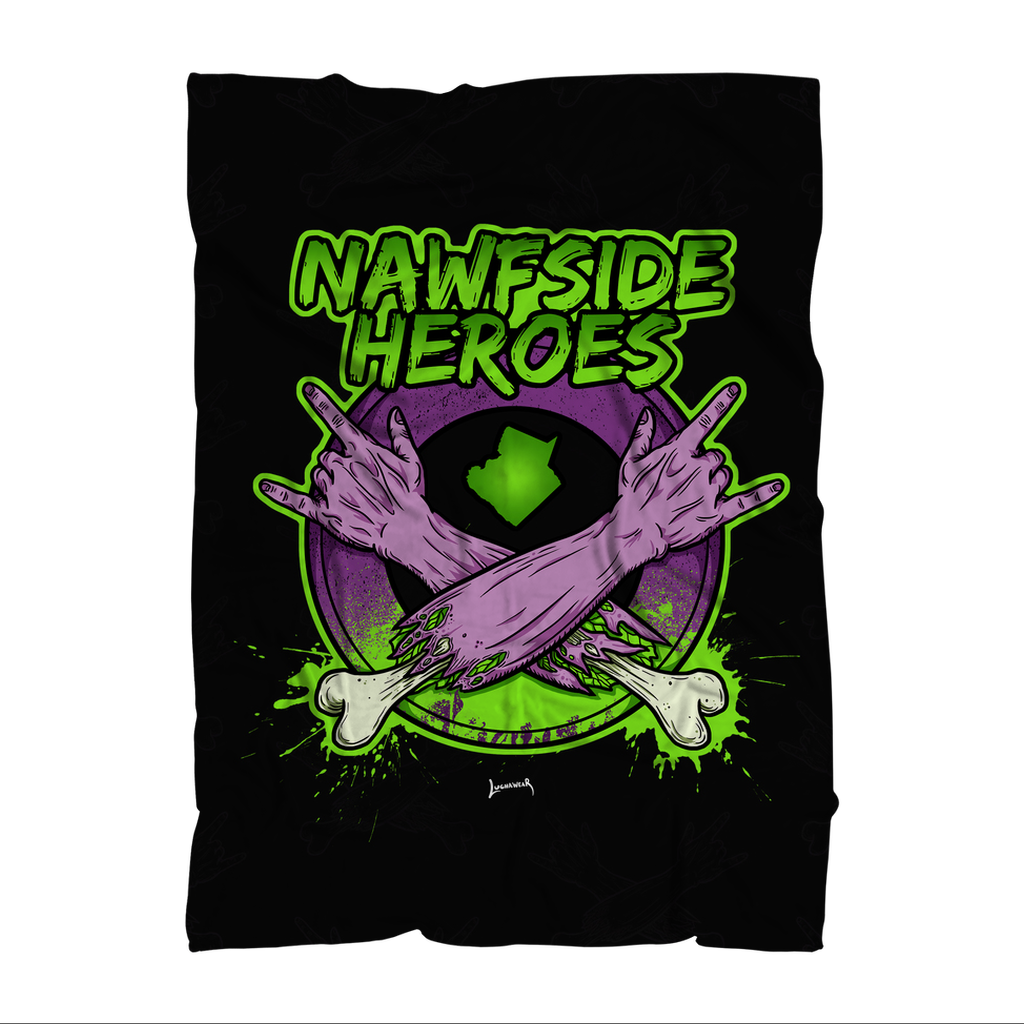 Nawfside Heroes (USA) "Coat of Arms" Throw Blanket