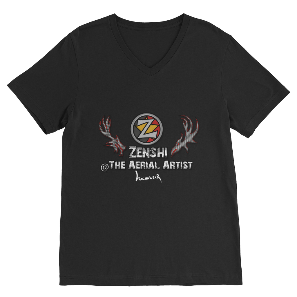 Zenshi (USA/CHL) "The Aerial Artist" V Neck Tee