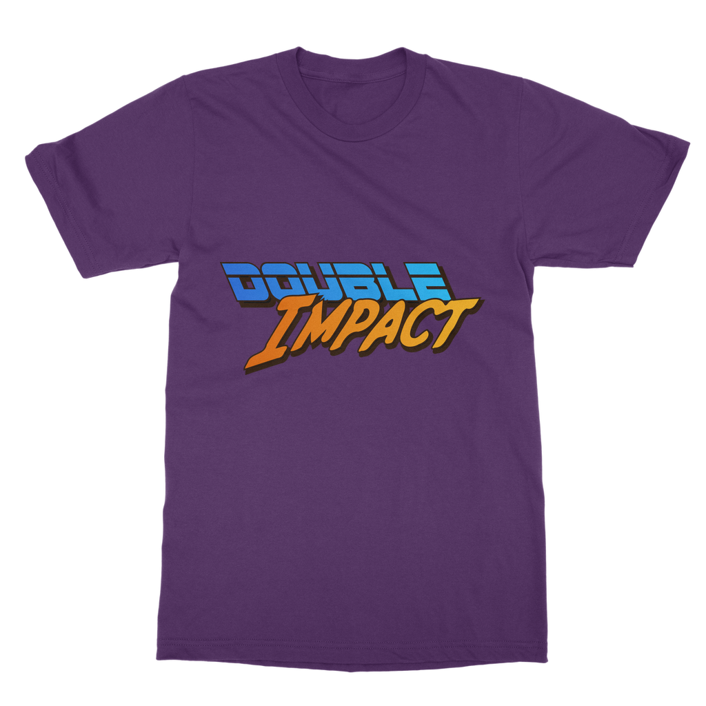 Double Impact (USA) Blue and Orange Unisex Classic Tee