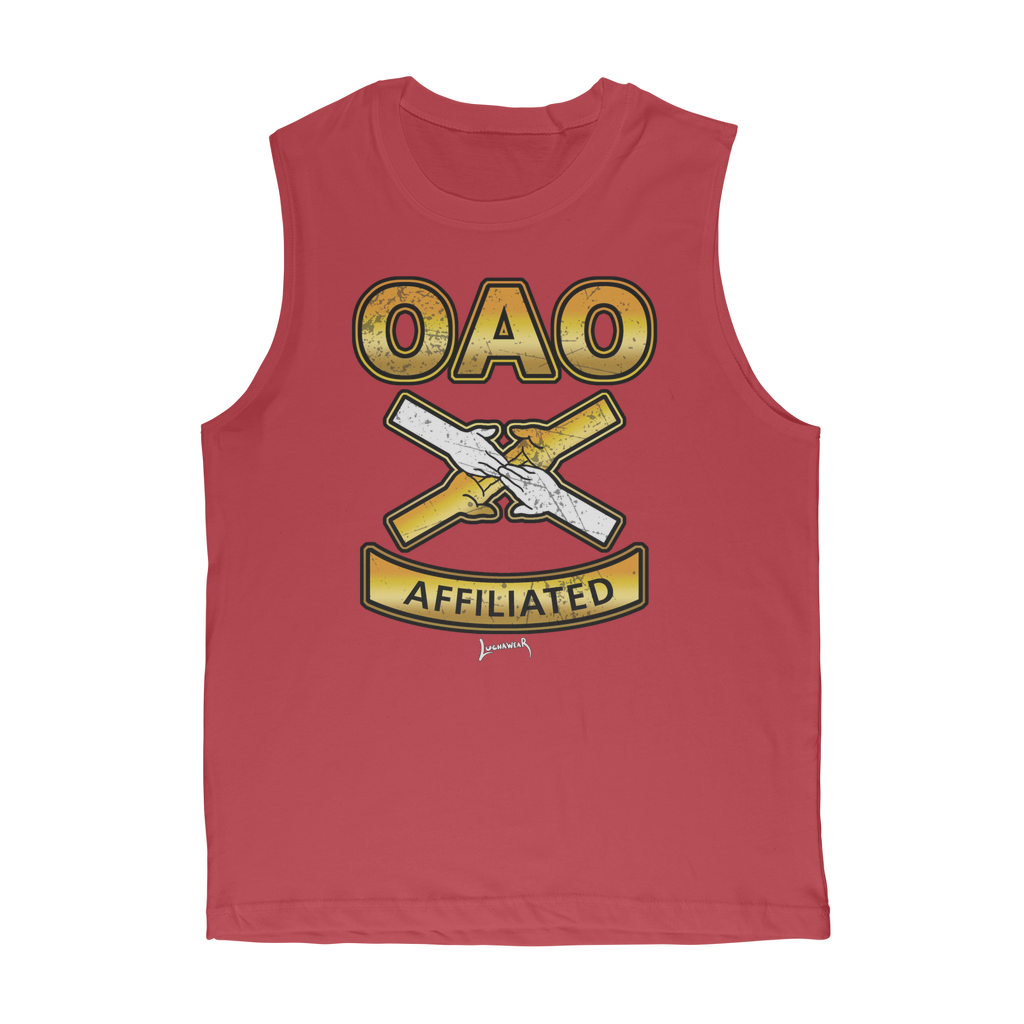 Over All Obstacles (USA) "Coat of Arms" Muscle Tank Top