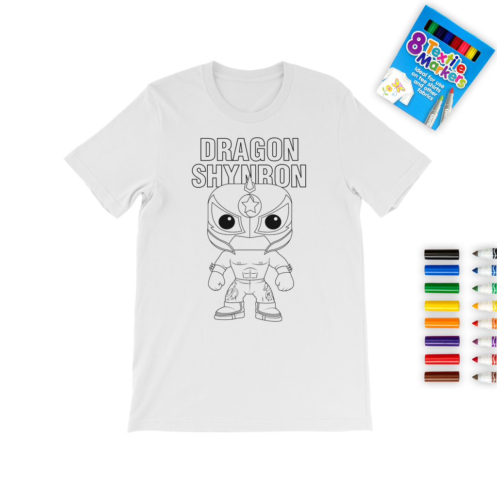 Dragon Shynron (USA) "Lil Dragon" Color Me! Tee with Marker Set